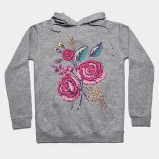 Old Roses Bouquet Hoodie